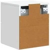 Sieninis naktinis staliukas 2 pcs Balta 33 x 34,5 x 40 cm