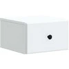 Sieninis naktinis staliukas 2 pcs Balta 34,5 x 33 x 20 cm
