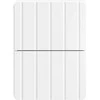 Sieninis naktinis staliukas 2 pcs Balta 33 x 34,5 x 43 cm