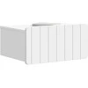 Sieninis naktinis staliukas 2 pcs Balta 49 x 34,5 x 24 cm
