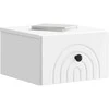 Sieninis naktinis staliukas 2 pcs Balta 33 x 34,5 x 20 cm