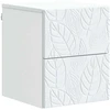 Sieninis naktinis staliukas 2 pcs Balta 34,5 x 33 x 40 cm