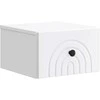 Sieninis naktinis staliukas 2 pcs Balta 33 x 34,5 x 20 cm