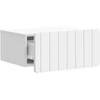 Sieninis naktinis staliukas 2 pcs Balta 49 x 34,5 x 24 cm