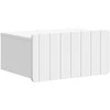 Sieninis naktinis staliukas 2 pcs Balta 49 x 34,5 x 24 cm
