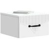Sieninis naktinis staliukas 2 pcs Balta 34,5 x 33 x 20 cm
