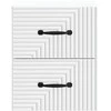 Sieninis naktinis staliukas 2 pcs Balta 34,5 x 33 x 40 cm