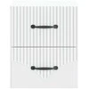 Sieninis naktinis staliukas 2 pcs Balta 34,5 x 33 x 40 cm