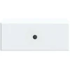 Sieninis naktinis staliukas 2 pcs Balta 49 x 34,5 x 20 cm