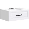 Sieninis naktinis staliukas 2 pcs Balta 49 x 34,5 x 20 cm