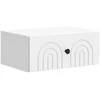 Sieninis naktinis staliukas 2 pcs Balta 49 x 34,5 x 20 cm