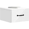 Sieninis naktinis staliukas 2 pcs Balta 34,5 x 33 x 20 cm