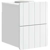 Sieninis naktinis staliukas 2 vnt. Balta 33 x 34,5 x 43 cm