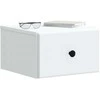 Sieninis naktinis staliukas 2 pcs Balta 34,5 x 33 x 20 cm