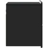 Sieninis naktinis staliukas 2 pcs Juoda 33 x 34,5 x 43 cm