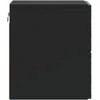 Sieninis naktinis staliukas 2 pcs Juoda 34,5 x 33 x 40 cm