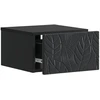 Sieninis naktinis staliukas 2 pcs Juoda 49 x 34,5 x 20 cm