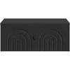 Sieninis naktinis staliukas 2 pcs Juoda 49 x 34,5 x 20 cm