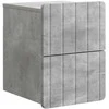Sieninis naktinis staliukas Betono pilka 33 x 34,5 x 43 cm