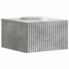 Sieninis naktinis staliukas Betono pilka 33 x 34,5 x 20 cm