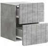 Sieninis naktinis staliukas Betono pilka 33 x 34,5 x 43 cm
