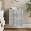 Sieninis naktinis staliukas Betono pilka 33 x 34,5 x 43 cm