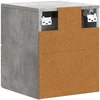 Sieninis naktinis staliukas Betono pilka 33 x 34,5 x 40 cm