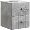Sieninis naktinis staliukas Betono pilka 33 x 34,5 x 40 cm