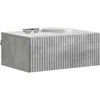 Sieninis naktinis staliukas Betono pilka 49 x 34,5 x 20 cm