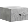 Sieninis naktinis staliukas Betono pilka 33 x 34,5 x 20 cm