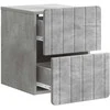 Sieninis naktinis staliukas Betono pilka 33 x 34,5 x 43 cm