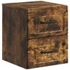 Sieninis naktinis staliukas Dūminio ąžuolo 34,5 x 33 x 40 cm