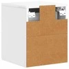 Sieninis naktinis staliukas Itin blizgi balta 33 x 34,5 x 40 cm
