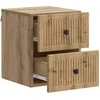 Sieninis naktinis staliukas su stalčių 2 pcs Artisano ąžuolo