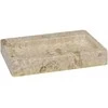 Sieninis praustuvas, kreminis, 38x24x6,5cm, marmuras