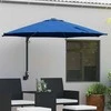Sodo skėtis Azurblau 248 x 248 x 148 cm Poliesteris ir plienas