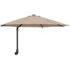 Sodo skėtis Taupe 248 x 248 x 148 cm Poliesteris ir plienas