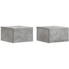 Sieninis šoninis staliukas 2 pcs Betono pilka 34,5 x 33 x 20 cm