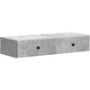 Sieninis šoninis staliukas Betono pilka 87,5 x 34,5 x 17 cm