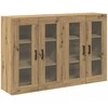 Sieniniai baldai 2 pcs Amatininkų ąžuolas 69,5 x 34 x 90 cm
