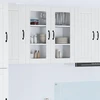 Sieninis stiklinis kabinetas LUCCA Balta 80 x 31 x 80 cm