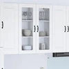 Sieninis stiklinis kabinetas LUCCA Balta 80 x 31 x 100 cm