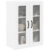 Sieninis stiklinis kabinetas LUCCA Balta 60 x 31 x 80 cm
