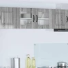 Sieninis stiklinis kabinetas LUCCA Pilka Sonoma 80 x 31 x 40 cm