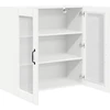 Sieninis stiklinis kabinetas PORTO Balta 80 x 31 x 80 cm