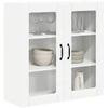 Sieninis stiklinis kabinetas PORTO Balta 80 x 31 x 80 cm