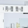 Sieninis stiklinis kabinetas PORTO Balta 60 x 31 x 40 cm