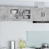 Sieninis stiklinis kabinetas PORTO Betono pilka 40 x 31 x 40 cm