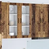Sieninis stiklinis kabinetas PORTO Senas medis 40 x 31 x 100 cm