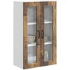 Sieninis stiklinis kabinetas PORTO Senas medis 60 x 31 x 100 cm